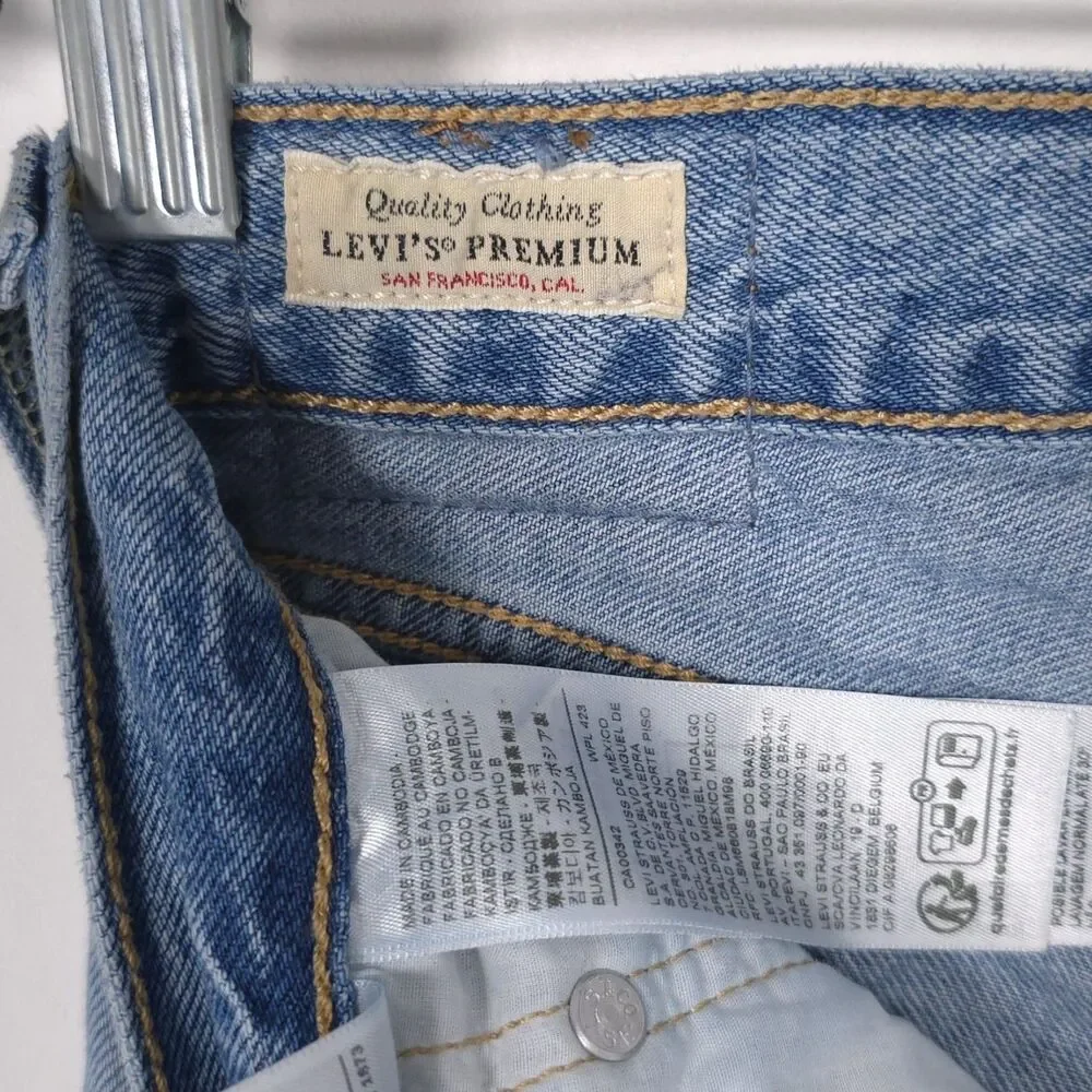 LEVIS PREMIUM Womens Denim Skirt Maxi W23 100% Cotton Casual A7512-0000 Big E